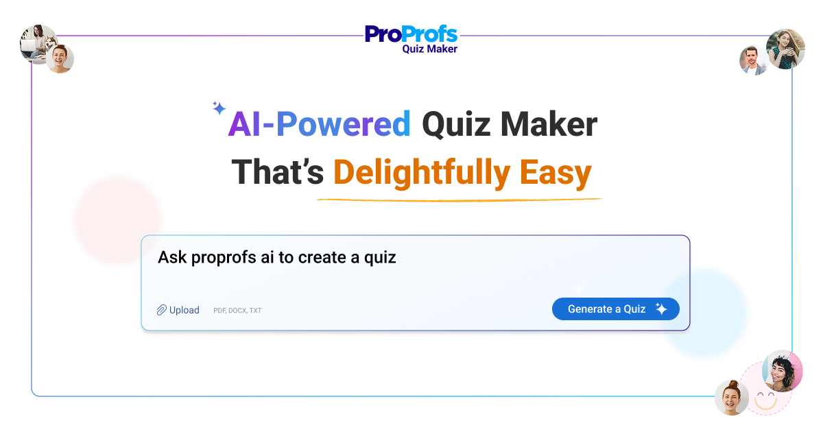 ProProfs official product artwork for its AI quiz maker