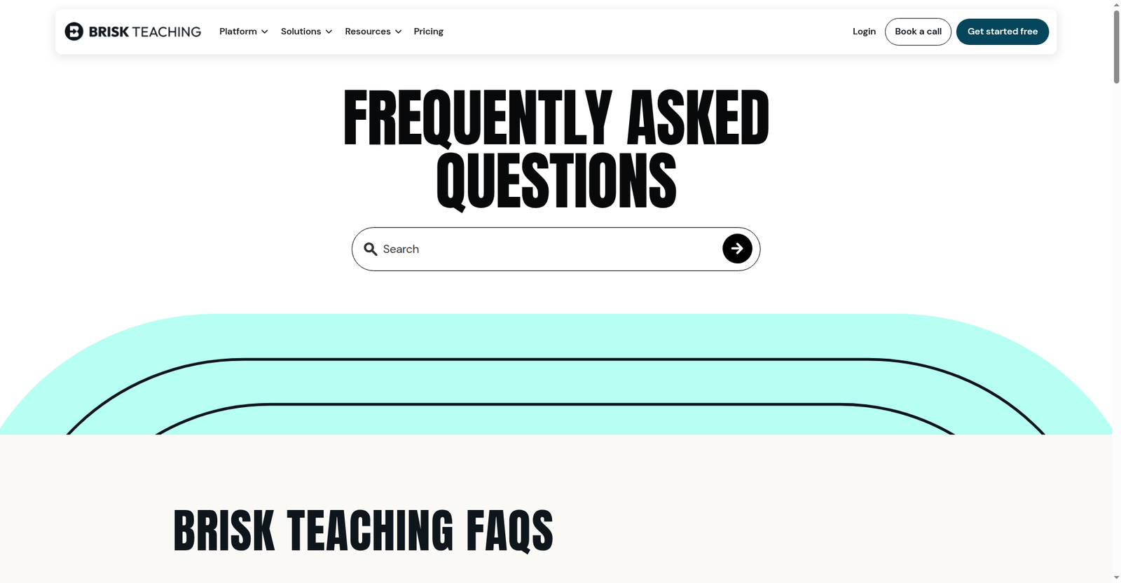 Brisk Teaching FAQ page describing the free forever Chrome extension for teachers