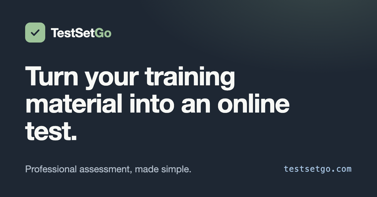 TestSetGo official brand artwork for its online test maker